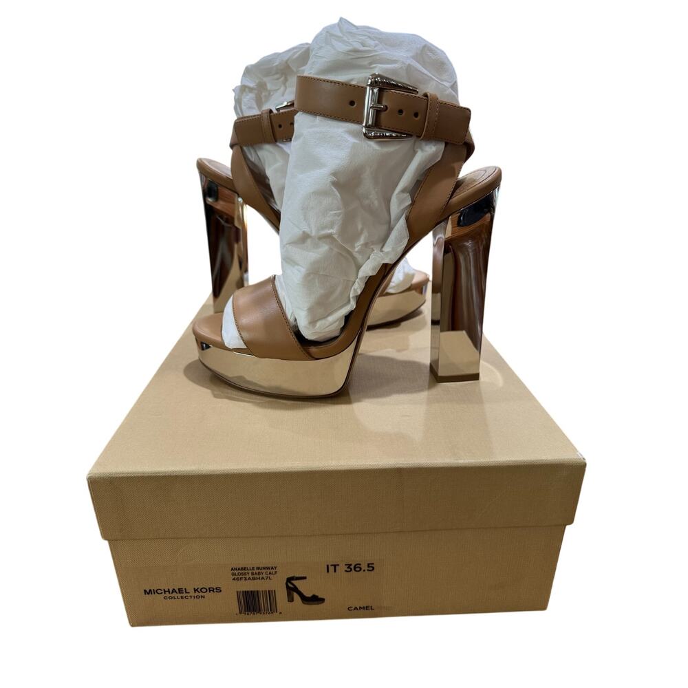 Michael Kors Collection Anabelle Runway Platform (Camel) Sandals sz. 37.5 EU